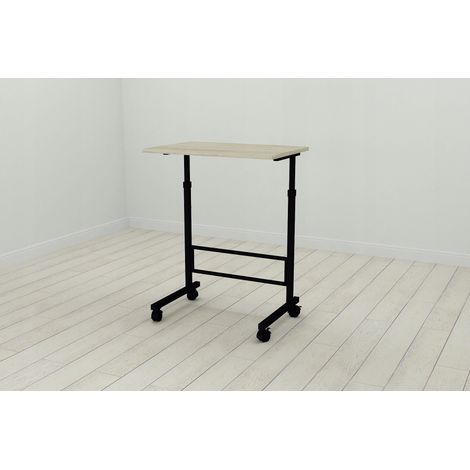 Amigo verstellbarer Beistelltisch 620x600x400 schwarz/sonoma TM SMART REGALY