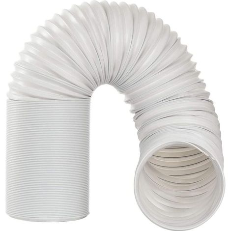 Tuyau d'évacuation flexible pour climatiseur mobile 2m en PVC – Diamètre 13cm – Installation contre-horaire (1/5)