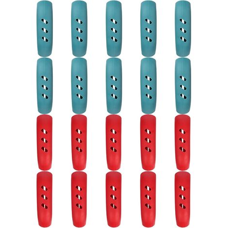 10 pairs of anti-scalding silicone insulating sleeves for pan or wok handles (1/4)