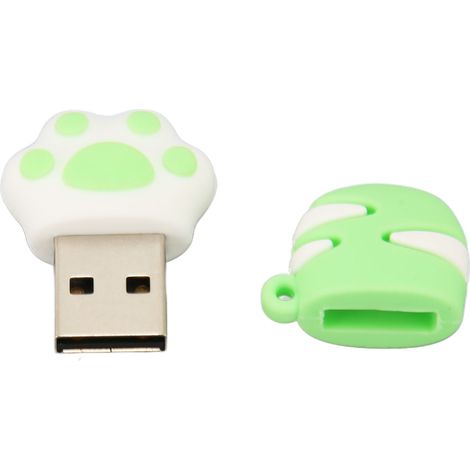 Clé USB 2.0 64GB en Forme de Patte de Chat, Design Mignon, Protection Anti-Interférence Électromagnétique, Mémoire de Stockage (1/5)