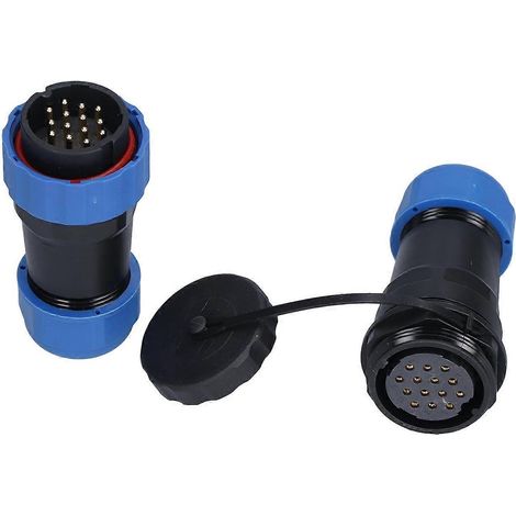 Connecteur aéronautique étanche PA66, résistant à l'oxydation SP28, IP68, 14 broches (1/4)