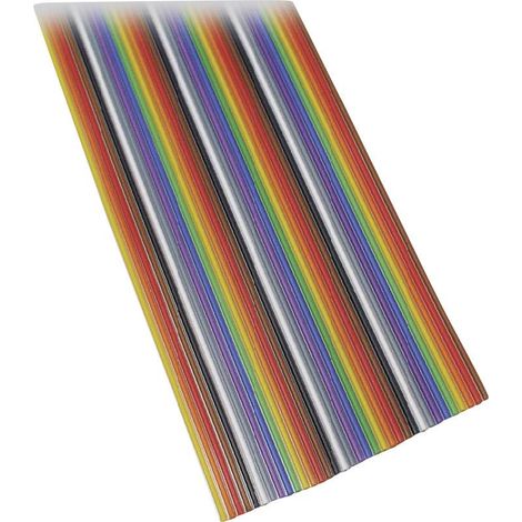 Câble en nappe BKL Electronic 10120158/3 Pas: 1.27 mm 16 x 0.08 mm² multicolore 3 m S168151