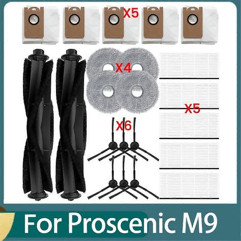Lot de 22 pièces de rechange pour aspirateur robot M9 (1/5)