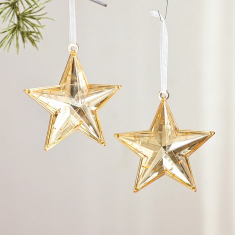 Étoile De Bethléem - Décoration De Noël En Acrylique - Pendeloque 3D Creuse Pour Arbre De Noël - Ornement Festif - Lot De 1 Pièce (1/5)