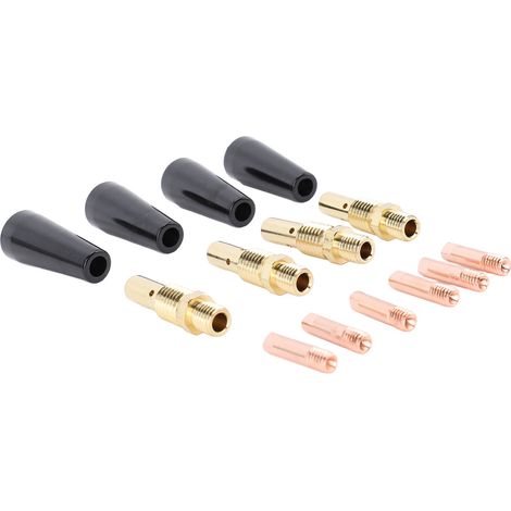 Kit 48 pièces accessoires pistolet soudure MIG buses flux core sans gaz KP1939-1 buses 0,9 mm embouts diffuseurs gaz (1/5)