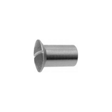 Vis HUBLOT Tête fraisée bombée TFB Fendue M4X8 5X12 Diamètre de tête: 7 Inox A2