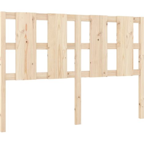 Testiera per dormire accessorio per camera da letto 125,5 x 4 x 100 cm in legno di pino massiccio TDL0206766