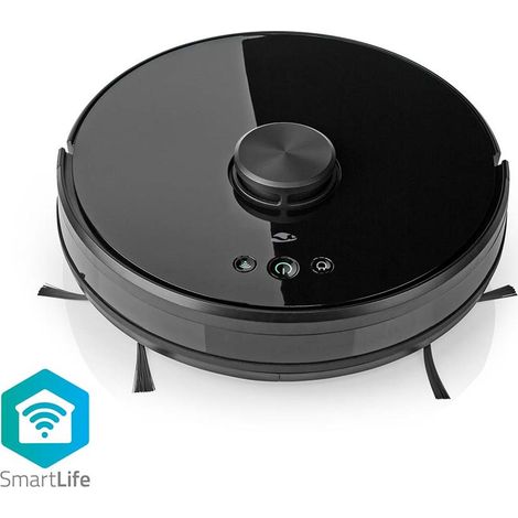 Robot aspirador SmartLife  Navegación láser  Wi-Fi  Depósito de 0,6 l  Carga automática  Tiempo máximo de funcionamiento: 2 h  Negro  Android™ / iOS