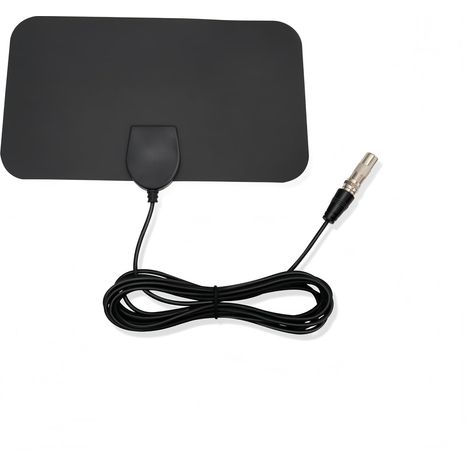 TV Aerial, Indoor TV Aerial, HD TV Antenna Indoor, Window/Wall Mounted Digital Freeview Aerials with 9.84 ft Coax Cable, 50 Mile Long Distance Reception for 4K 1080P Channels