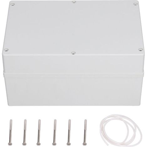 Boîte de jonction de puissance ABS boîtier étanche bricolage projet électronique boîtier en plastique 240x160x120mm (1/5)