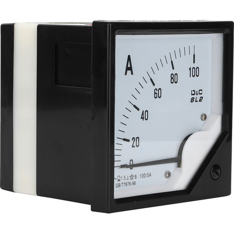 Ampèremètre analogique 6L2 100A/5A à aiguille pour l'industrie chimique