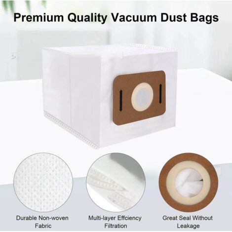 NALOOKAMIC Accessoires compatibles avec l'aspirateur dorsal Atrix VACBP6 : sacs à poussière filtrants VACBP36V / VACBPAl (paquet de 10) (1/4)