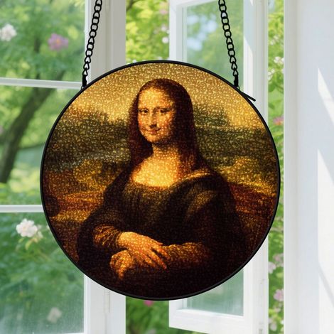 Capteur de Soleil en Vitrail Décoration Spirituelle pour Maison 30cm (1/4)