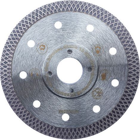 Diamwood Disque Diamant Pro avec segments turbo et refroidissement optimal - D. 125 mm - Al. 22,23 mm - Ht. 10 mm - Ép. 1,3 mm - Grès Cérame, Granite, Marbre (1/2)