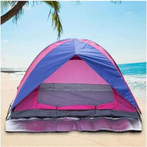 Tapis Isolant Camping 200x200cm Mousse Aluminium, Étanche Pliable Tente Randonnée Pique-Nique (1/5)