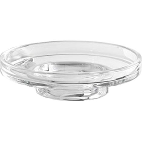 Inda - BeckenSeifenschale Gealuna aus transparentem Glas (1/2)