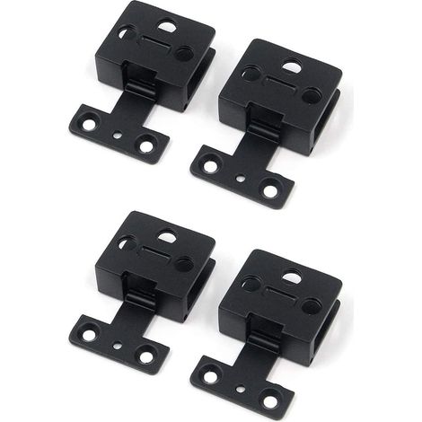 2 paires de charnières de porte vitrée pour vitrine de cave à vin, pièces de rechange pour charnières de porte à pince, adaptées au verre de 5 à 8 mm d'épaisseur.