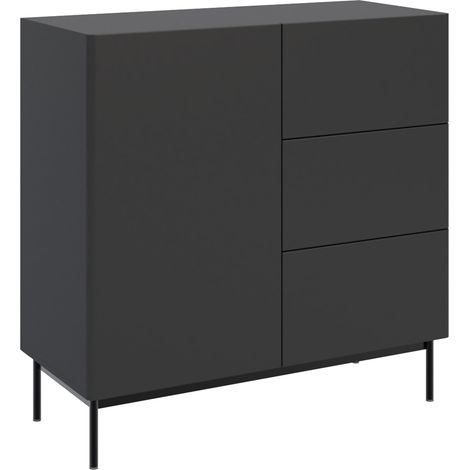 Selsey Olio - Sideboard 1-türig, Schwarz, 100 cm (1/5)