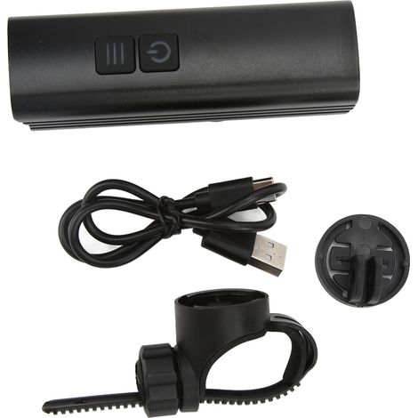 Éclairage avant de vélo à double interrupteur, étanche et rechargeable par USB, pour rouler de nuit. Phare de vélo pour les trajets nocturnes. (1/5)