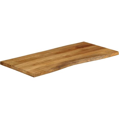 Maison Exclusive - Piano Tavolo 100x60x3,8 cm Bordi Vivi in Legno Massello Mango (1/5)