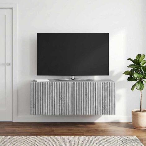 Wandmontierter TV-Schrank Graues Sonoma 78,5 x 31 x 30 cm (1/5)