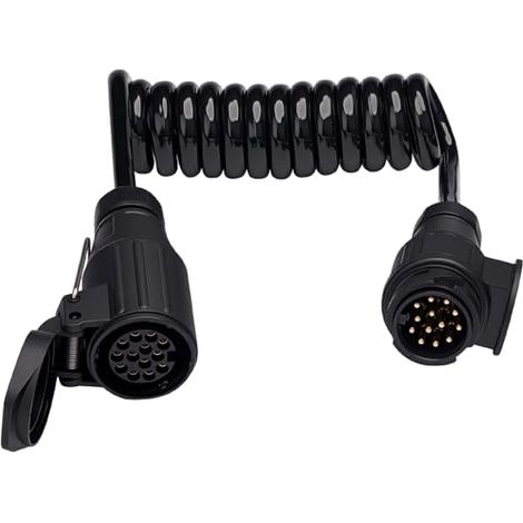 Cable alargador de remolque de 13 hilos 3M con conector de 13 pines para camión, tractor, remolque, coche, caravana, autocaravana, 12 V