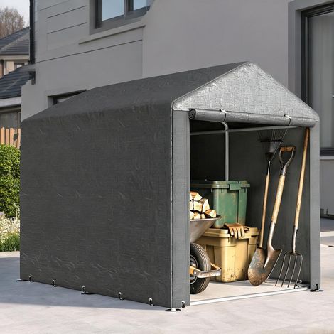 Abri de jardin en aço Galvanizado Tecido PE 218 x 160 x 172 cm (1/5)