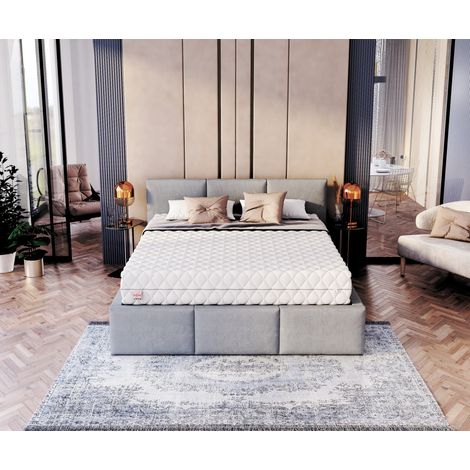 Matelas LIVRA - Mémoire de Forme - Latex - Epaisseur 22 cm (1/4)