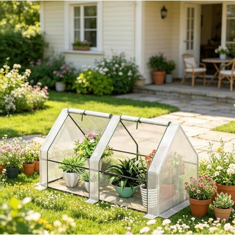 Pflanzenschutz-Zelt mit praktischem Design,Foliengewächshaus für den Garten,Kompaktes Mini-Gewächshaus(nur mit Mini-Gewächshaus) (1/5)