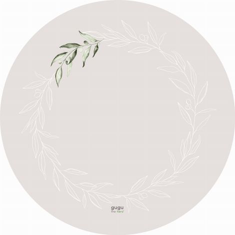 Prime Olive Garden runde Gummimatte (1/4)