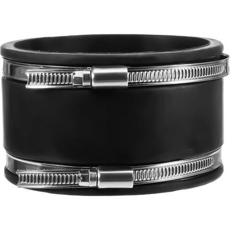 1 pièce Raccord flexible en caoutchouc, collier inoxydable, diamètre 125 mm, pour ventilation, extraction et climatisation