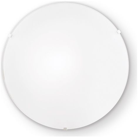 Plafoniera Moderna Simply Vetro Bianco 1 Luce E27 (1/2)