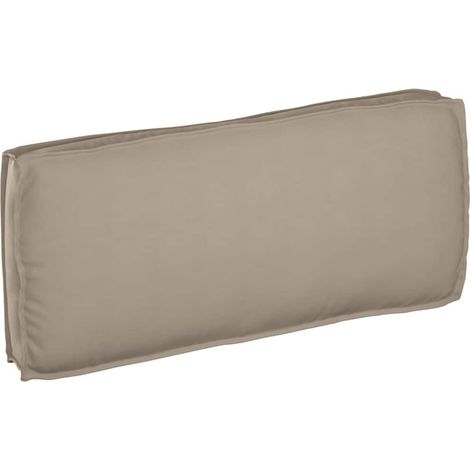 Pallet Cushion for suitable for Seat / Backrest with Pillow Taupe vidaXL