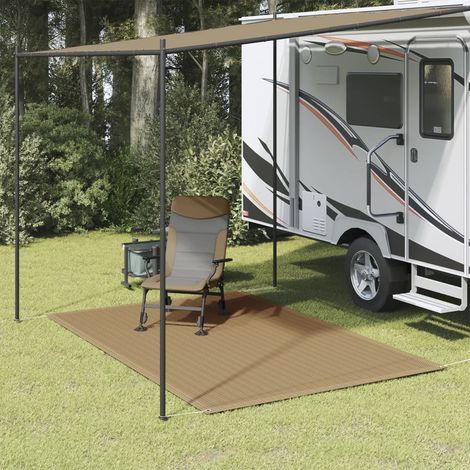 Tapis de tente,Tapis extérieur,Tapis de jardin 250x200 cm Taupe CFW745451 (1/5)