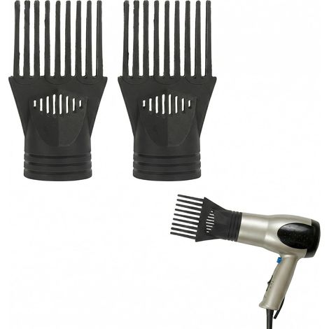2 Stuks Haardroger Kam Diffuser Accessoires Haardroger Nozzle Haardroger Accessoires Kam Haardroger Kam Zwarte Kapkam Kammen