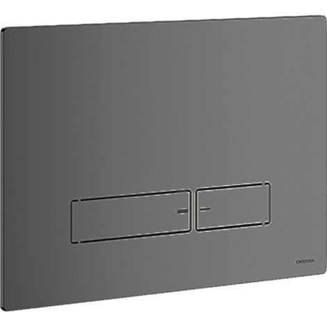 Plaque Pour Wc Suspendu Chrome Noir - CRISTINA ONDYNA AC10072