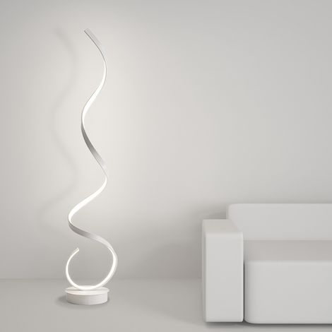LED Living Room Spiral Floor Lamp,White (1/5)