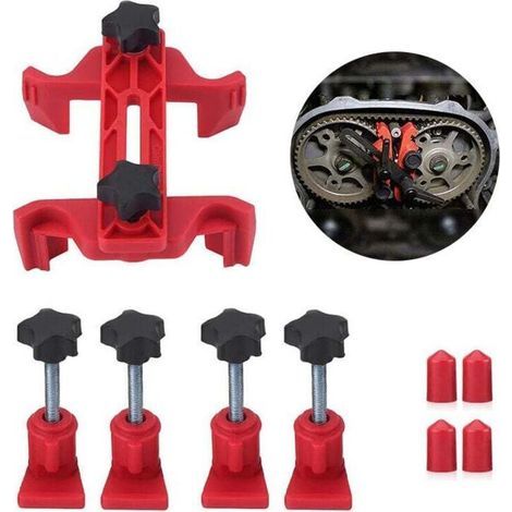 Outil de verrouillage à came pour moteurs – Conception compacte en métal et plastique – Réduit le temps de maintenance – 1 jeu d'outils inclus (1/4)