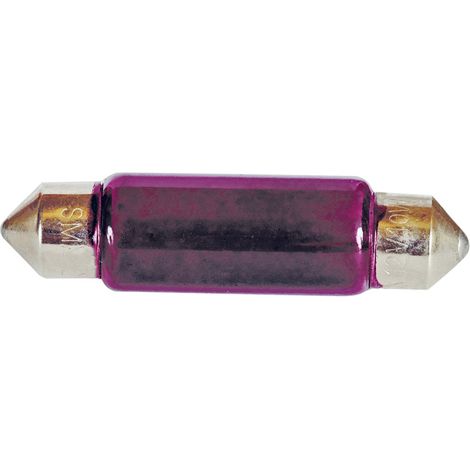2 Ampoules Navettes - 12V10W - T11x41 - Violet - C5W - 41mm (1/2)