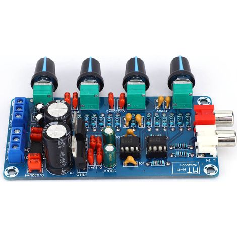 NE5532 Préamplificateur stéréo Hi-Fi, carte de tonalité, aigus, médiums, basses, contrôle du volume, double alimentation secteur 12-18 V (1/5)