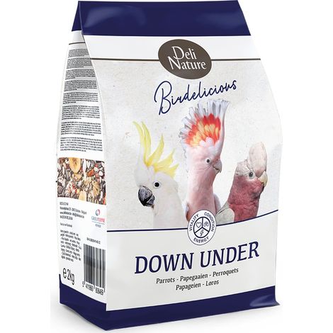 Deli Nature Birdelicious Down Under 750g - alimento per cacatua di grandi dimensioni (1/2)