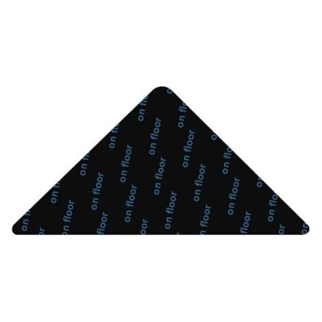 Ensemble de 4 morceaux de Ruban adhésif anti-dérapant pour Tapis, Triangle, Réutilisable, Noir (1/5)