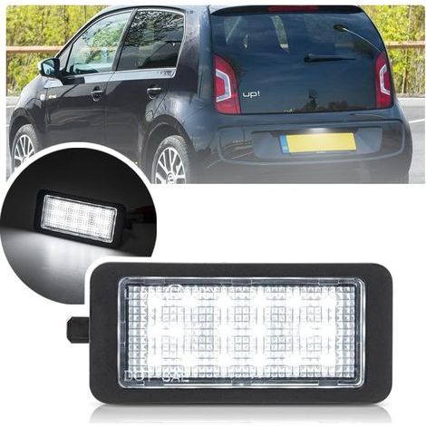 LED plate light for up e-up 2012-2017 Citigo e-Citigo 2012-2021 Mii e-Mii 2012-2021 CANbus Error Free E-Mark Plug-and-Play 1S0943021 1PC
