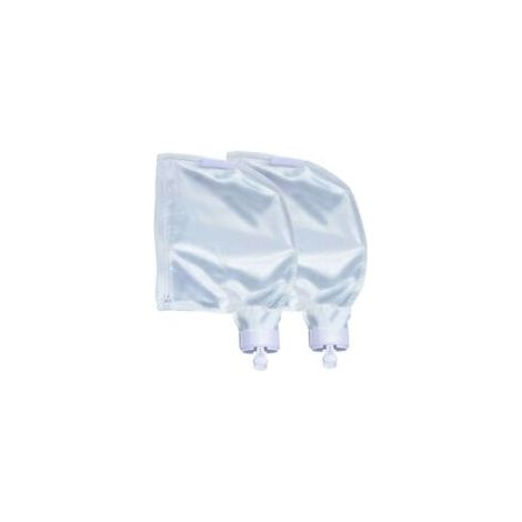 Bolsas de lodo ajustables para limpiafondos robóticos - Pack de 2 bolsas de filtro con cremallera reforzada, instalación rápida, duraderas. - Crezuo