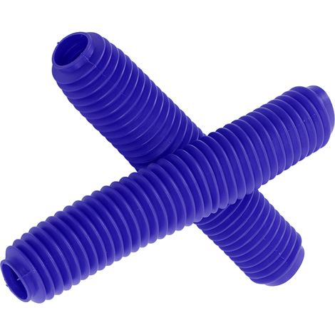 Jeffergarden Paire de cache-poussière d'amortisseur de fourche avant de moto, pièces de rechange adaptées à Suzuki RM125 DR250 DRZ400 400 bleu (1/4)
