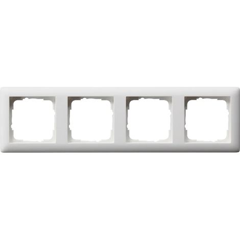 Gira Marco embellecedor 4v Standard 55 Blanco puro m [021404], 0214 04