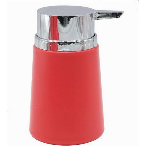 Dispenser Porta Sapone Liquido Accessori Arredo Da Bagno Rosso In Plastica 69941 (1/3)