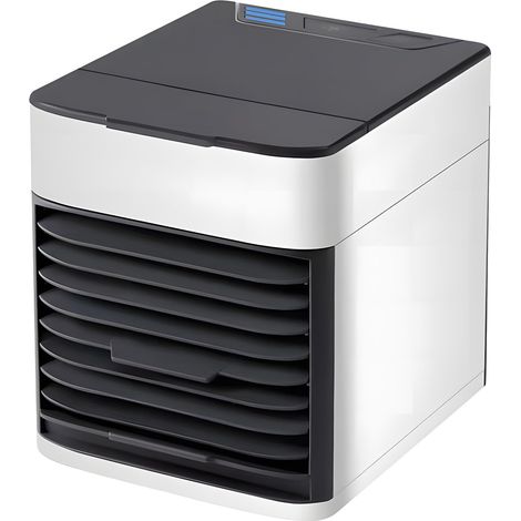 Climatiseur Portable Refroidisseur, Mini Climatiseur Mobile Portable, Climatiseur portable USB,Humidificateur, Purificateur avec LED, 4 en 1 mini climatiseur pour maison, bureau, camping