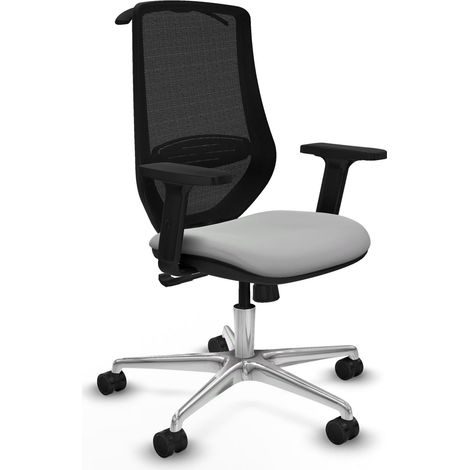 Piqueras y Crespo Mardos Silla de oficina gris claro