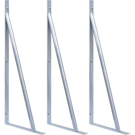 Filiyano-Supports pour poteau de clôture, 3 pièces en acier galvanisé (1/5)